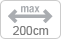 largeur 200cm