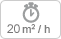 20m²/h
