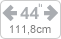 largeur 1118mm